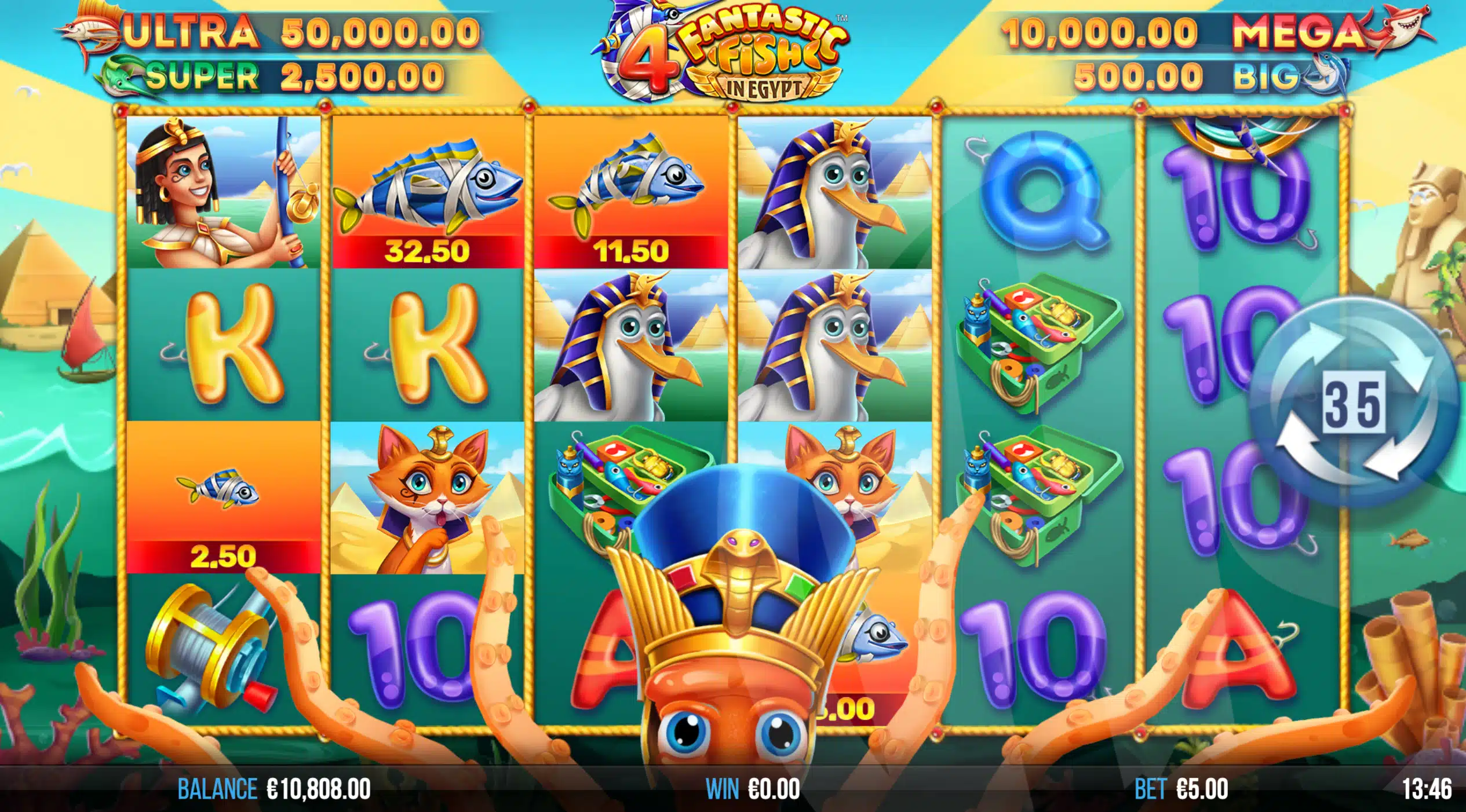 4 Fantastic Fish in Egypt Slot Review pic 10